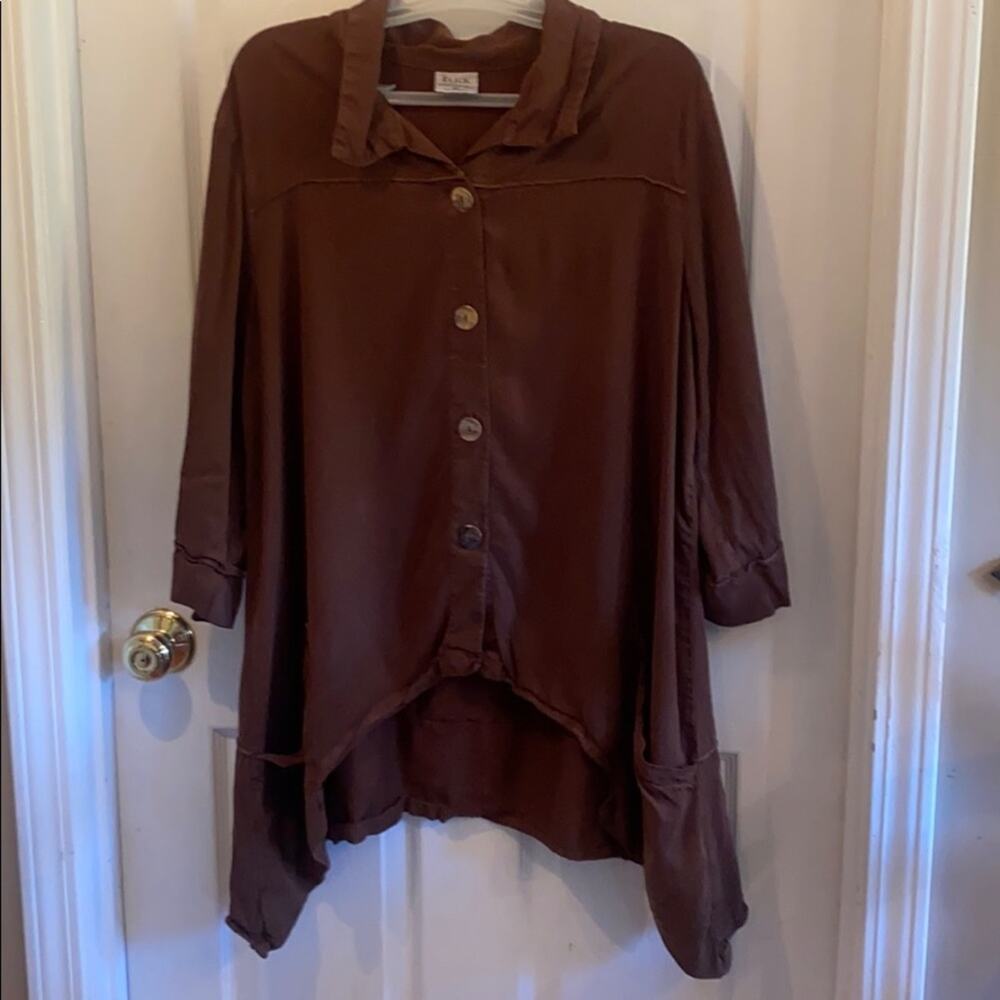 Click XL brown long sleeve top